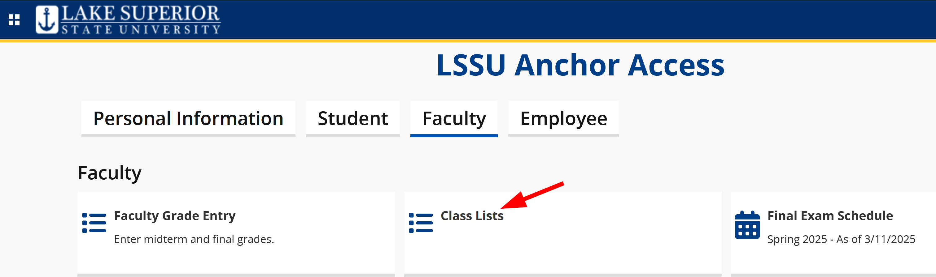 Select Class List