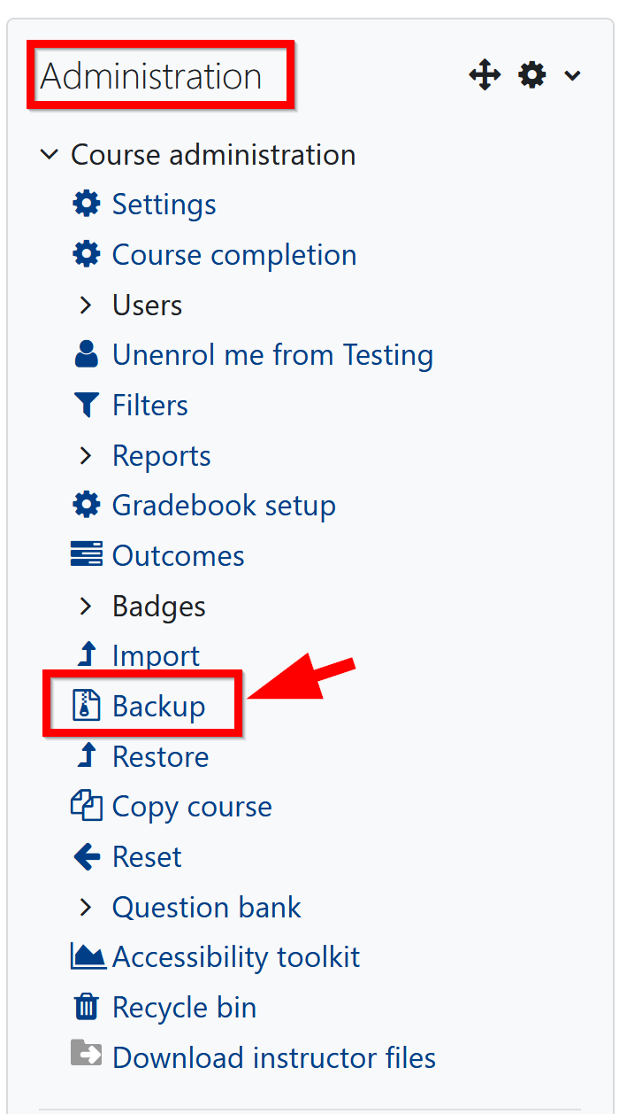 Select Backup